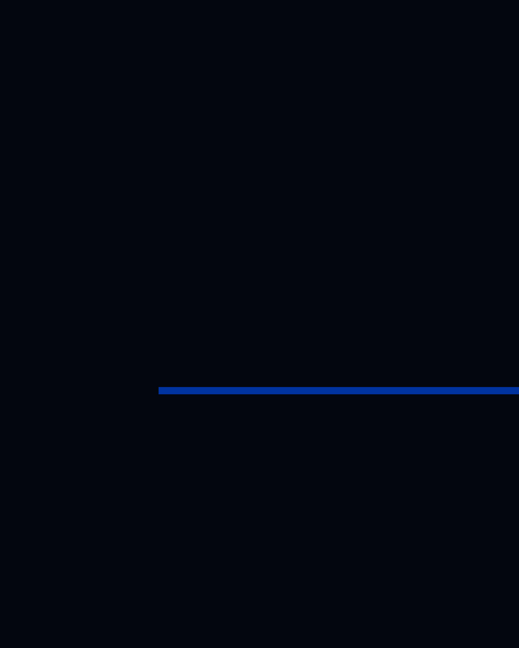 Cobalt colour accent line